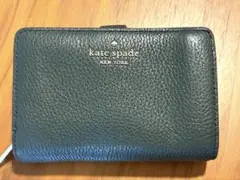 kate spade ケイトスペード ダークグリーン 二つ折り財布