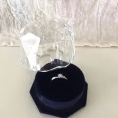 4℃ 天然ダイヤモンド　リング　6号