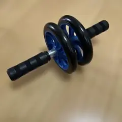 腹筋ローラー 2ホイール 青