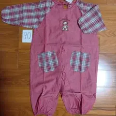 つなぎ　作業着　90 女の子　オーバーオール