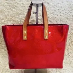 ルイヴィトン ヴェルニ ハンドバッグ リードPM　レッド系　エナメル