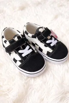 新品タグ付 VANS キッズスニーカー 13cm チェッカー ベビー ブラック