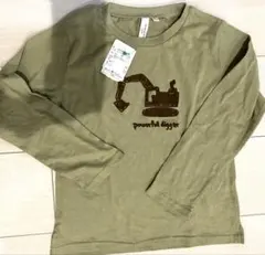 サマンサモスモス　掘削機プリント長袖カットソー 130