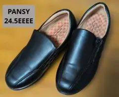 【美品】PANSY ブラック スリッポン 軽量　24.5EEEE