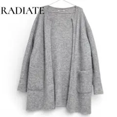 RADIATE ラディエイト アルパカ混 ニットカーディガン グレー 9号