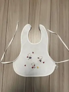 ファミリア クマ刺繍エプロン