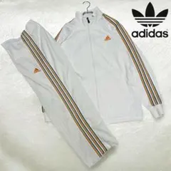 希少 アディダス セットアップ 万国旗 タグ 刺繍 パフォーマンスロゴ L〜XL