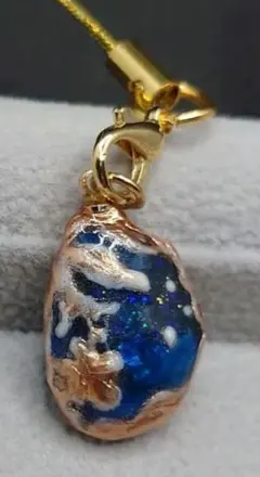 アゲートスライス風　レジンアート　ペンダントヘッド 01