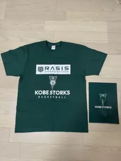 KOBE STORKS ダークグリーンTシャツ＆クリアファイルセット Lサイズ