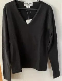 新品 NATURAL BEAUTY BASIC コットン Vネック ニット