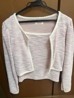 ピンク カーディガン & キャミソール セット