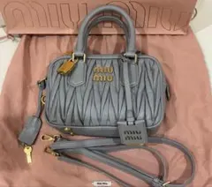 miu miu アルカディマテラッセレザーバック
