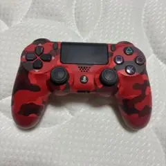 レッド迷彩デザインのPS4コントローラー