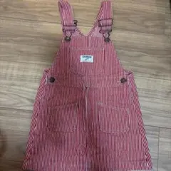 値下げOshKosh girl オーバーオール ワンピース ストライプ