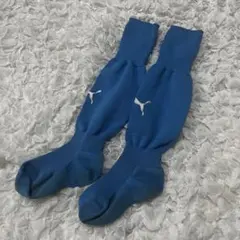 PUMA サッカー ソックス ブルー