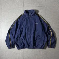 90s POLO SPORTラルフローレンコットンブルゾン刺繍ロゴ茄子紺短丈 90s POLO SPORTラルフローレンコットンブルゾン刺繍ロゴ茄子紺短丈