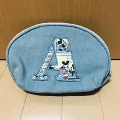 ミッキーマウス アルファベットA 化粧ポーチのサムネイル