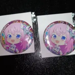 プロセカ　オンリーショップイラスト缶バッジ　巡音ルカ２個セット