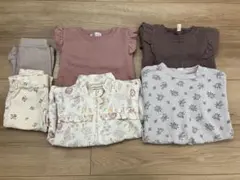 ベビー服　子供服　まとめ売り　女の子　保育園着　90〜100サイズ　6点セット