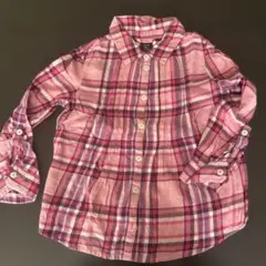 GapKids 長袖シャツ 120 cm ピンク系チェック