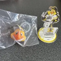 プロ野球マスコット　めじるしアクセサリー　アクリルスタンド　ハリーホーク