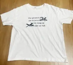 COLZA ロゴTシャツ リボン装飾 ホワイト Mサイズ