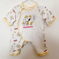 PEANUTS スヌーピー ロンパース 60cm 70cm 長袖