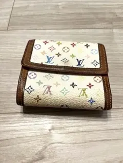 Louis Vuitton 二つ折り財布 ホワイト・マルチカラー