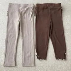 フリルレギンス2枚セット 90cm