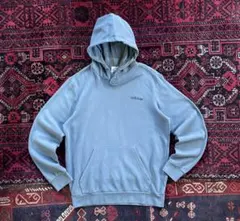 adidas アディダス プリント プルオーバー パーカー ブルー M