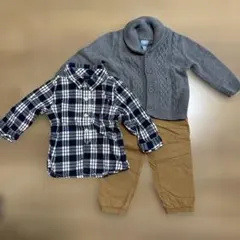 babyGap 12-18ヶ月 シャツ・カーディガンセット
