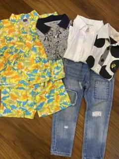 子供服　まとめ売り　男の子　100センチ　　 Tシャツ　甚平のサムネイル