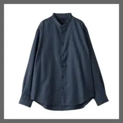 グリーンレーベル⭐️ウォッシャブル ビエラ チェック バンドカラー シャツ 防シワ