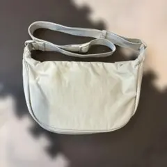 新品 ショルダーバッグ ベージュ 無地 シンプル ハーフムーン 内ポケット