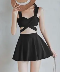 miniministore ビキニ水着3点セット バスト盛れる　ブラック