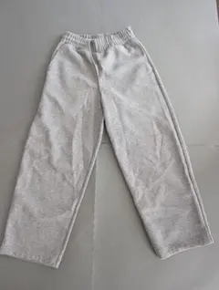 UNIQLO　C スウェットワイドパンツ グレー341-479854