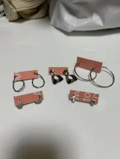 ハンドメイドピアス5セット⑨