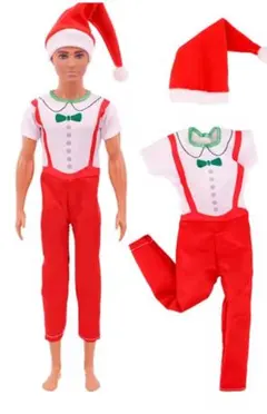 帽子付きケンのクリスマス服♡ケン・リカパパ・ジェフ・お人形さん用