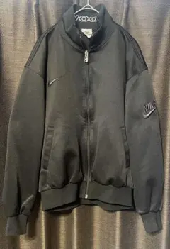 希少 90s 銀タグ NIKE トラックジャケット 黒 L 古着 日本製