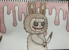 ホラー ラブブ イラスト ハロウィン