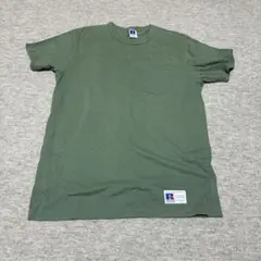 RUSSELL ATHLETIC ポケットTシャツ カーキ L