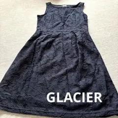 未使用[GLACIER]紺レースワンピース