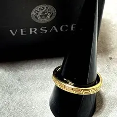 ヴェルサーチ VERSACE リング　希少23号　グレカ　指輪　ゴールド