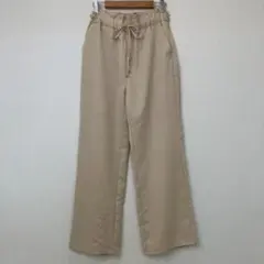 GU（ジーユー）レディース ワイドパンツ ベージュ Sサイズ