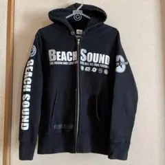 ビーチサウンドパーカーメンズ裏起毛で暖かSサイズ