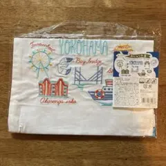 横浜 刺繍 巾着袋 YOKOHAMA