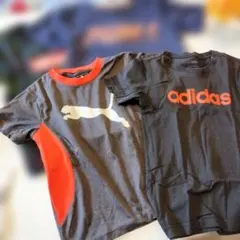 【130サイズ】PUMAとadidas等Tシャツ4枚セット
