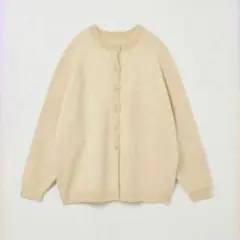 EAPHI FRONT BOUCLE KNIT CARDIGAN【限定】ベージュ