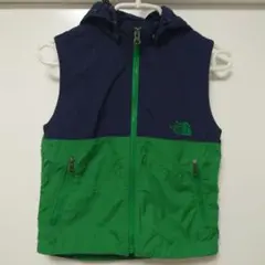 THE NORTH FACE＊フード付きベスト ネイビー×グリーン