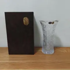 ボヘミア クリスタルガラス 花瓶 花器　フラワーベース　bohemia